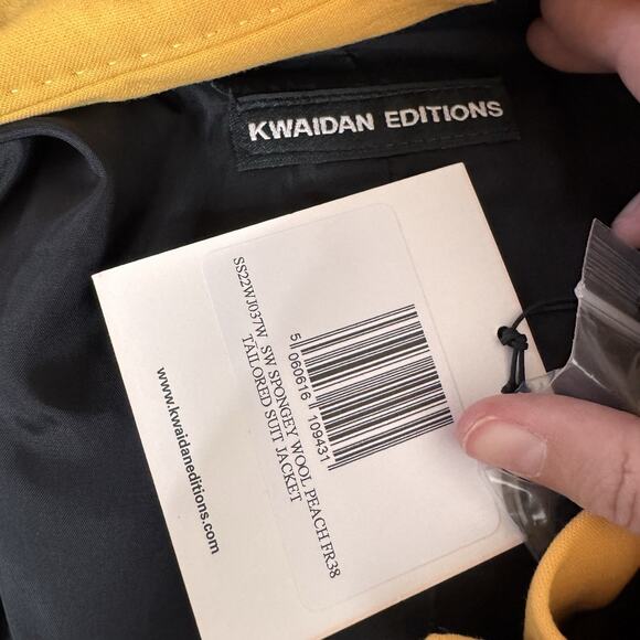 Kwaidan Editions Yellow Wool Blend Tailored Blazer Jacket IT 38 NWT Avant Garde - Picture 13 of 14